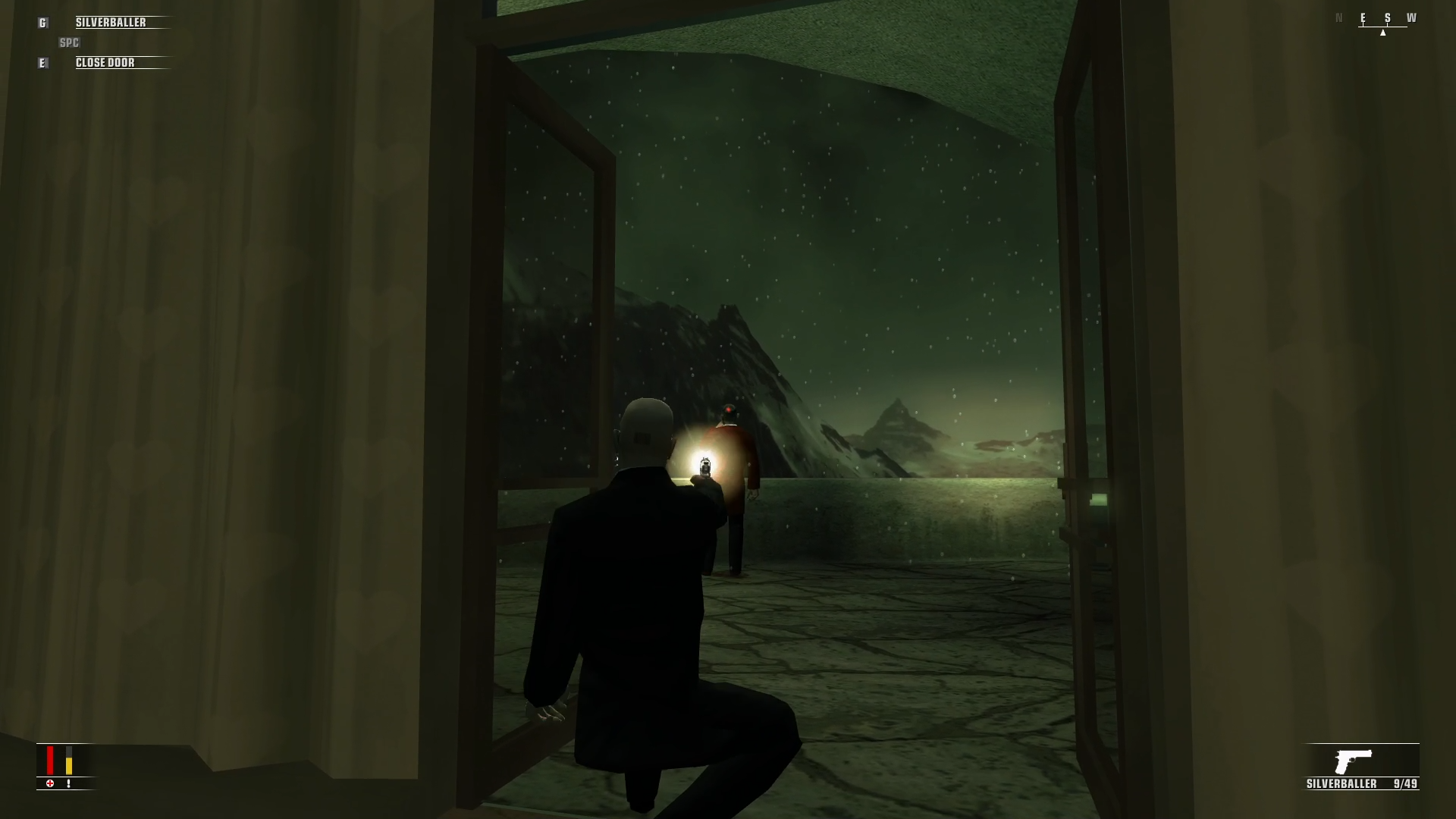 47 schießt auf den Chef eines Pornofilms-Imperiums.